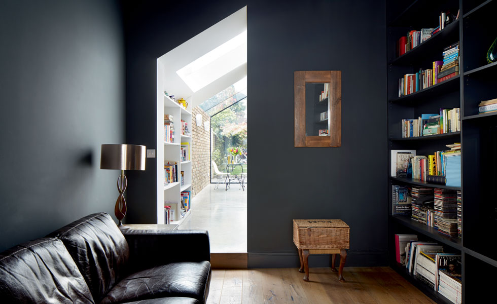 A through view allow light and views of the outside to flood through to the centre of the floorplan
