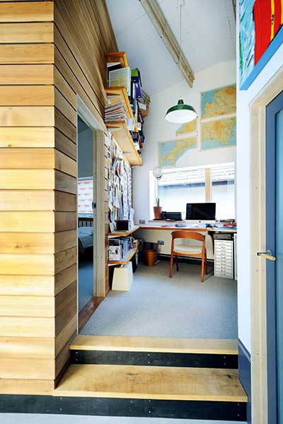 office area in converted youth club