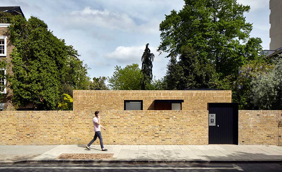 low profile brick self build in London