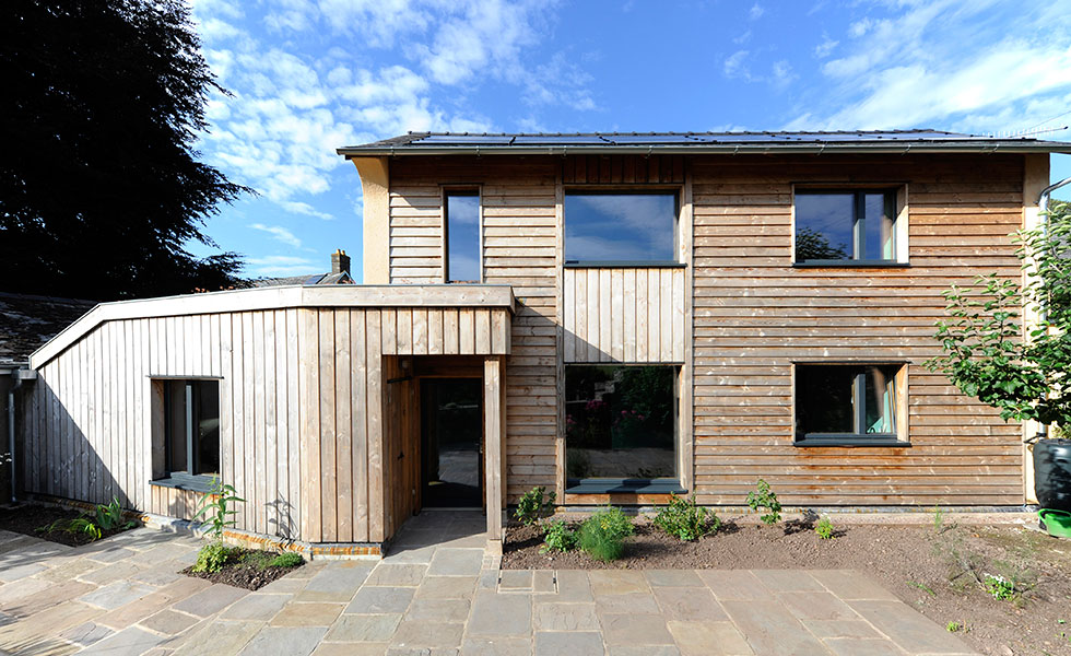 triple glazing in house exterior
