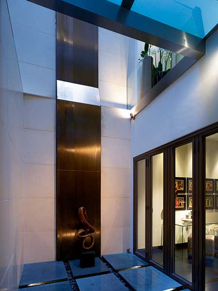 light well sunken courtyard in London