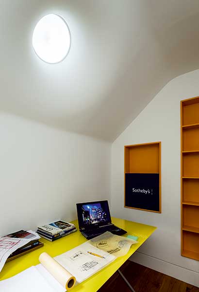 sun tunnel or light tube in basement