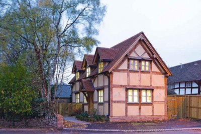 An oak frame budget self build from Oakwrights