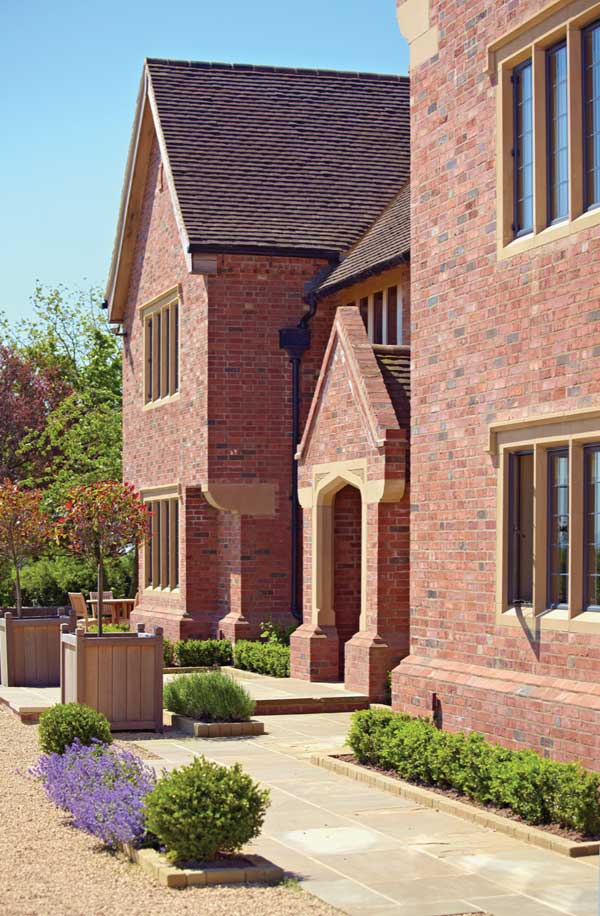 Traditional brick home - exterior elevation