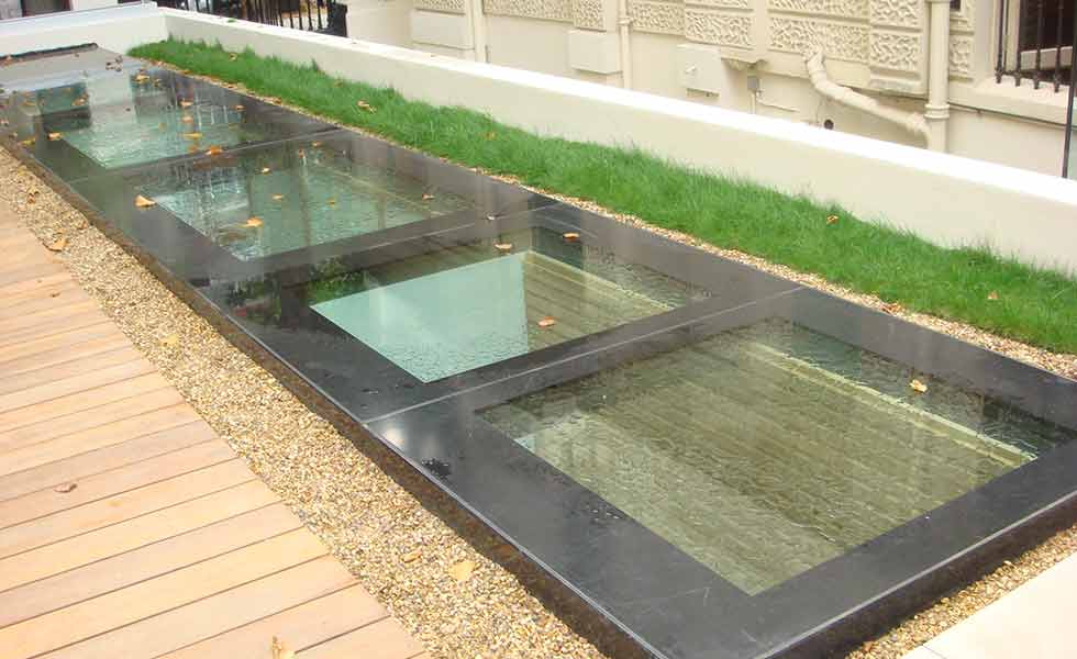 roofglaze rooflight fixed flatglass walk on