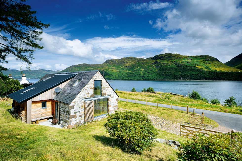 loch side stone barn conversion