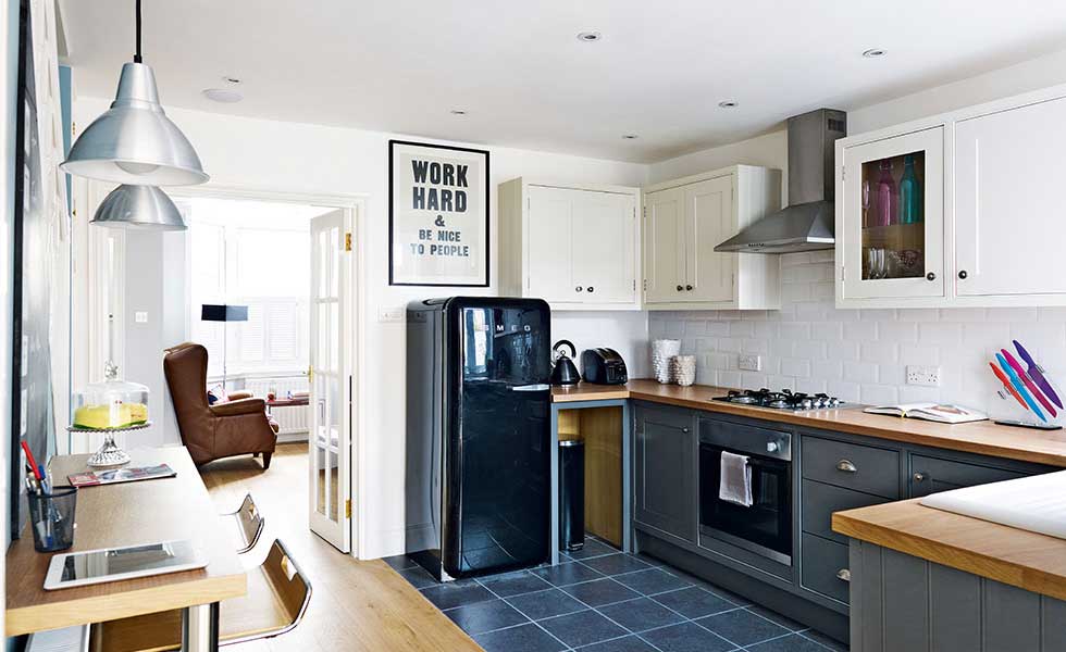 Interior Design Victorian Terrace Part - 18: Kitchen Diner In Victorian Terrace With Smeg Fridge Interior Design Victorian Terrace Part - 18: Kitchen Diner In Victorian Terrace With Smeg Fridge