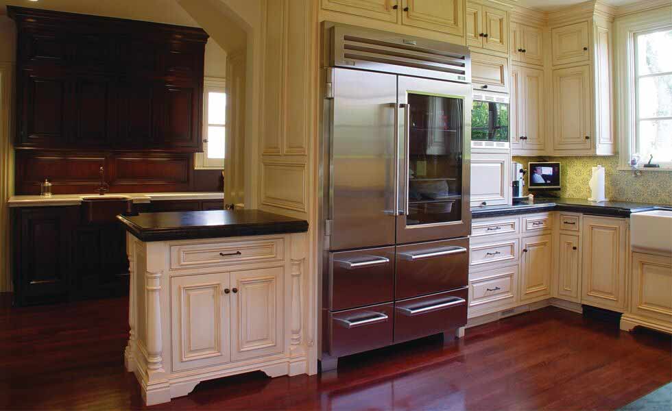 osborne unfinished cabinetry kitchen american fridge interior