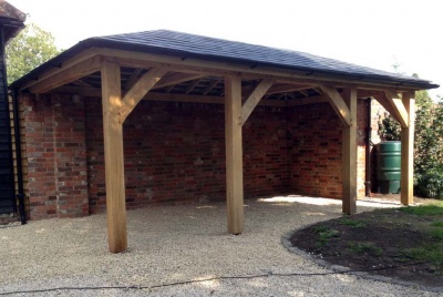 tradoak Air Dried Oak Car Port