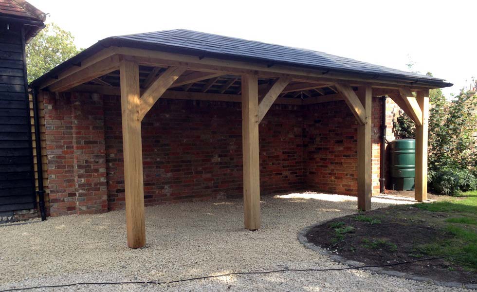 tradoak Air Dried Oak Car Port