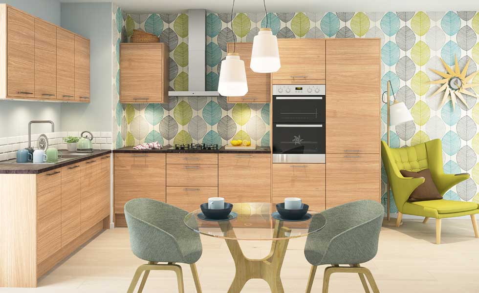The Vienna Oak kitchen from Magnet Trade
