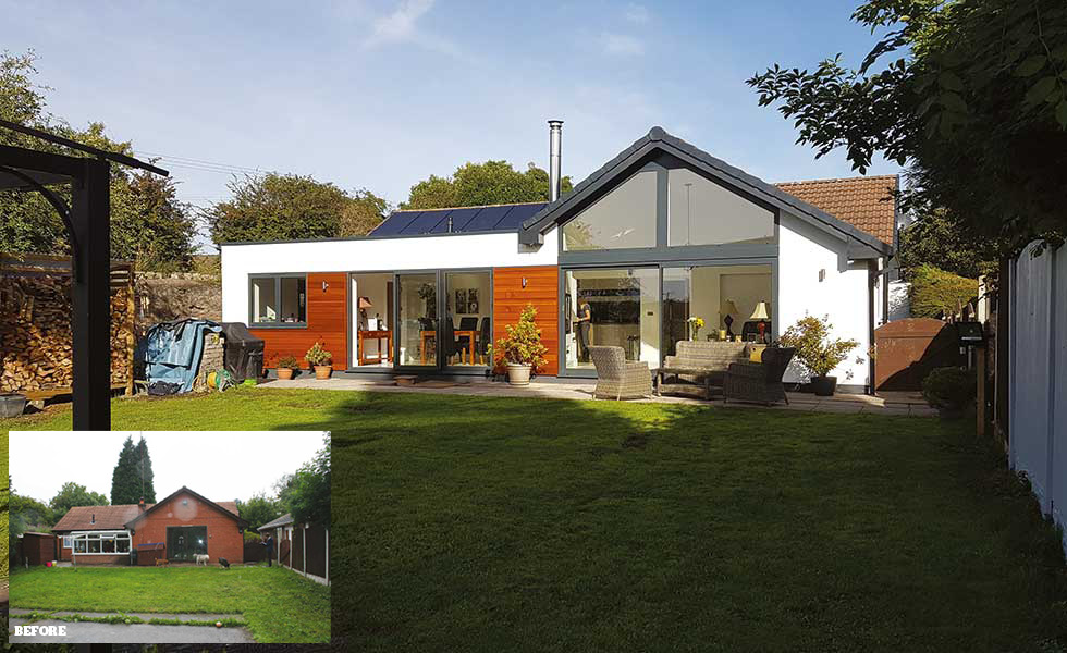 This bungalow has undergone a modern remodel
