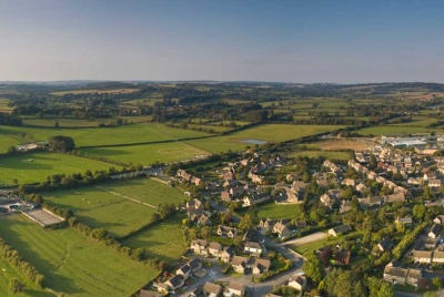 looking at planning permission in the outskirts of a country village