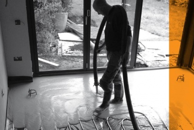 selfbuild & contract floors flowing screed installation