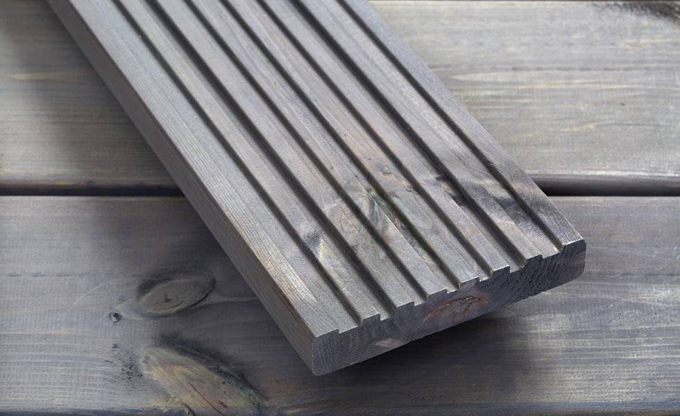 Q-Shades pebble grey canterbury decking grooved