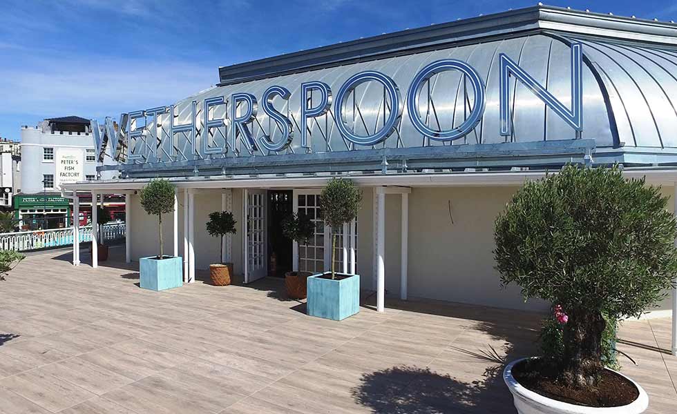 deck tile wetherspoon frontage decking