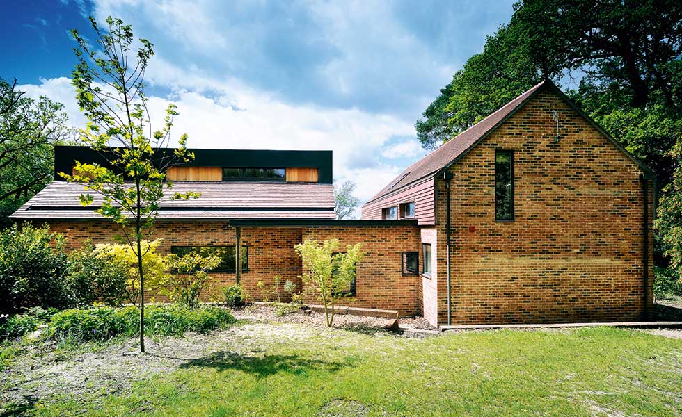 brick and cladding self build in the New Forest