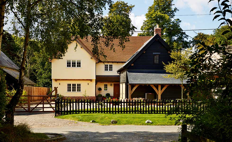 Period style timber frame home in a conservation area