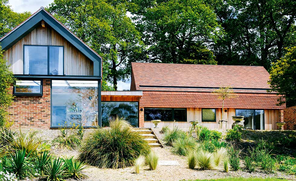 Vernacular style self build by PAD studio in the New Forest National Park designated area