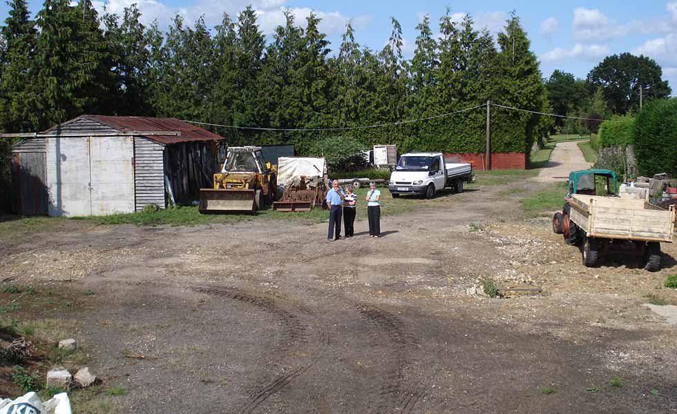 Homeowners on brownfield site