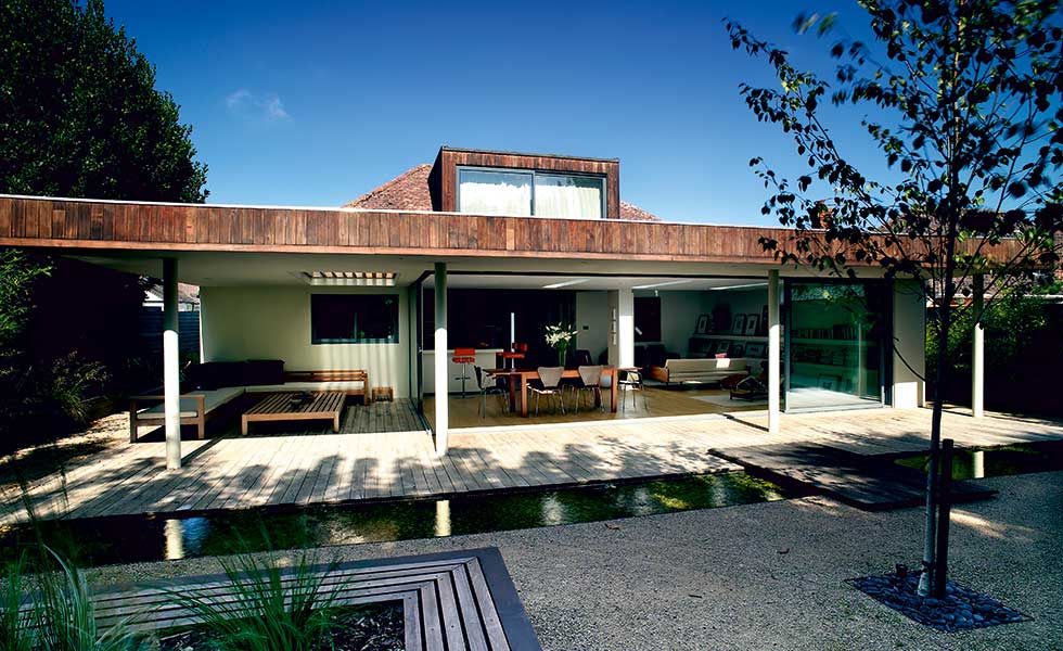 Contemporary remodel of bungalow