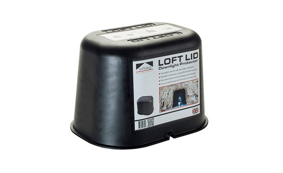 The Loft Lid covers the back of the light, and can be fixed easily with a high-quality sealant. This eliminates air leakage and heat loss.