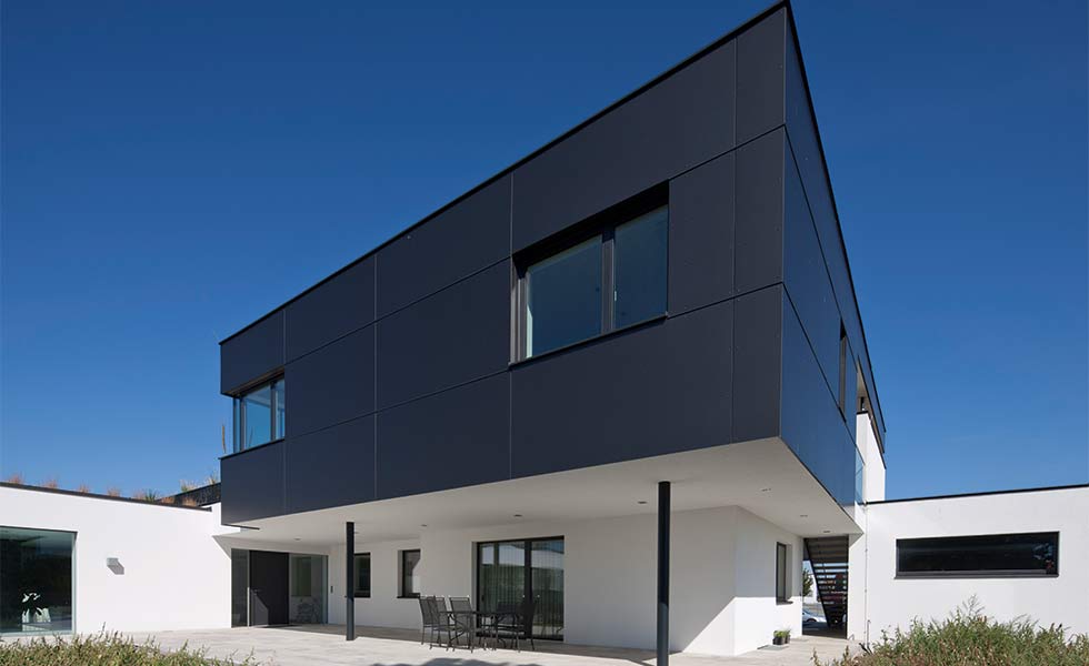 Contemporary house with Trespa cladding