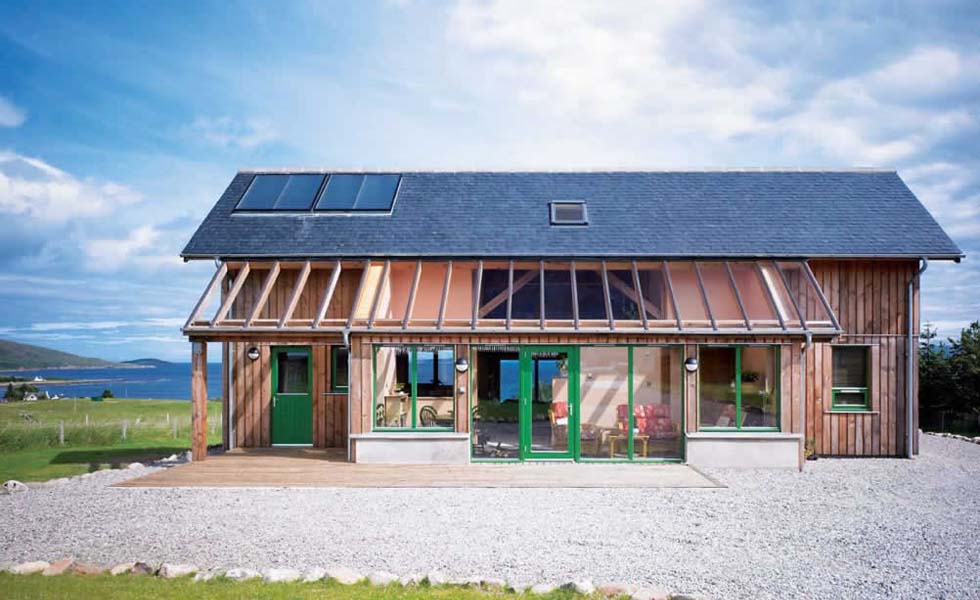 Sustainable timber frame house