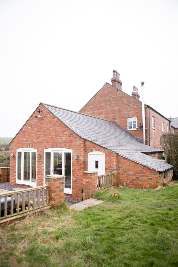 Exterior of the single storey extension