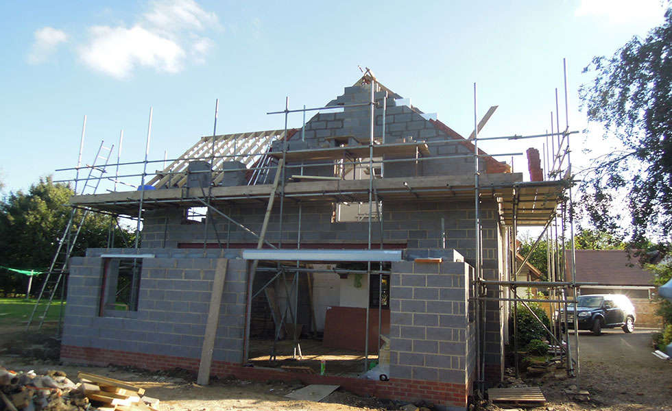 roof extension scaffolding