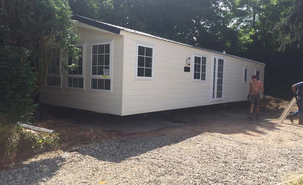 Living in a caravan on self build site