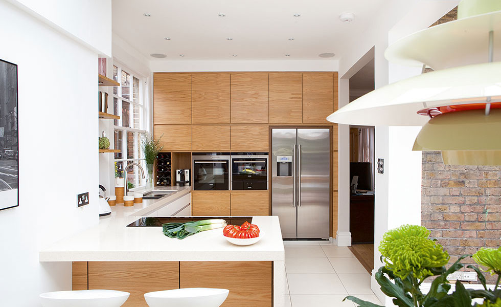 contemporary orangery kitchen