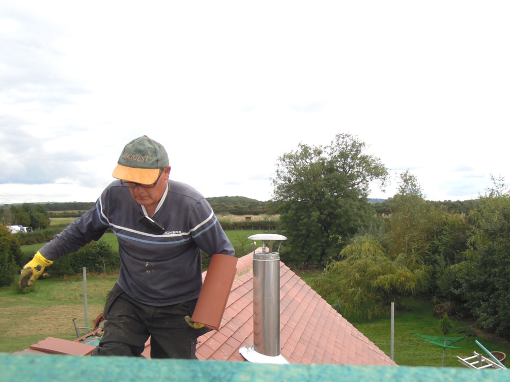 Installing a flue for a woodburning stove