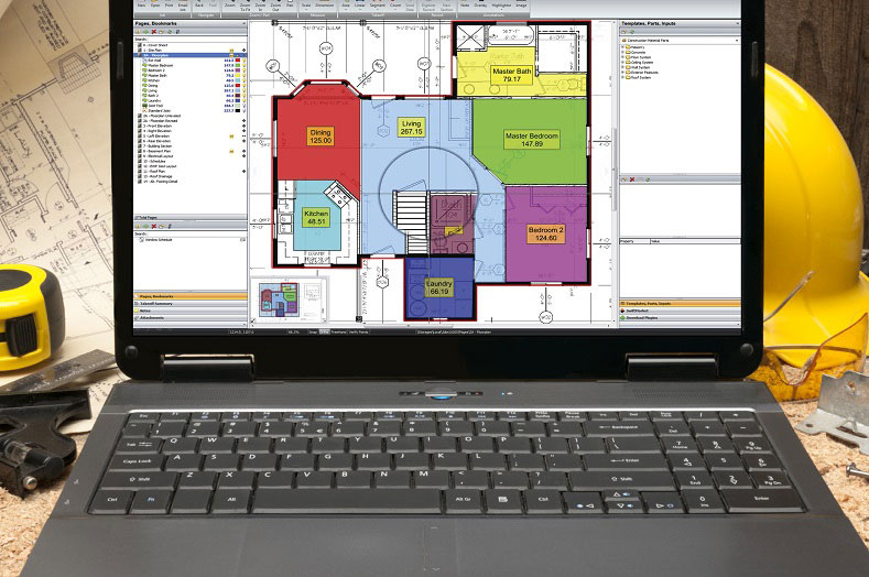 Estimating service Planswift on laptop