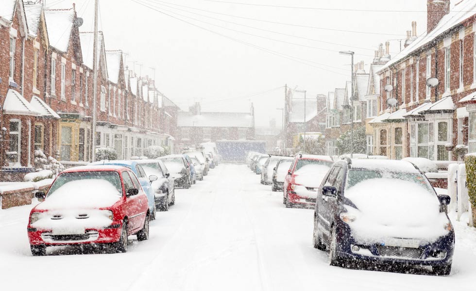 Snowy street scene