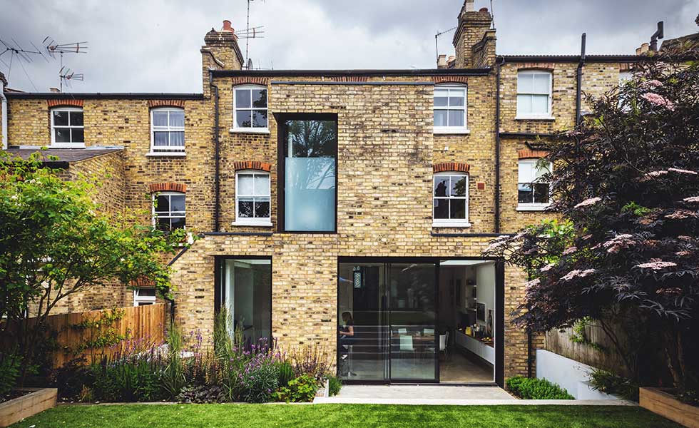 Clad in brick to match the existing, this two storey extension offers additional accommodation to this terrace home