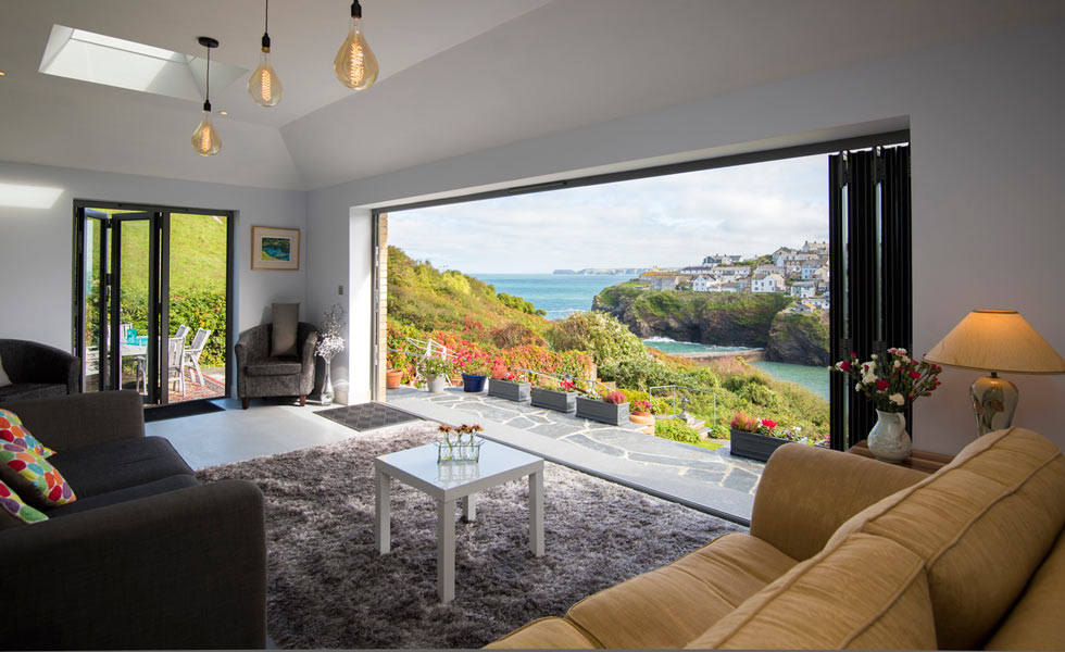 create an indoor outdoor space with bifold doors