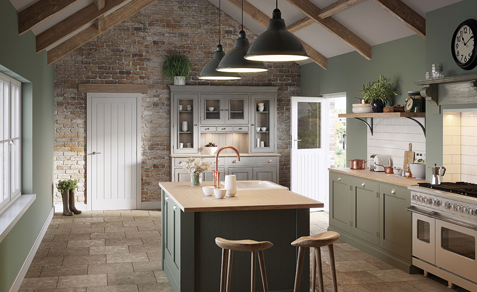 internal door in country style home