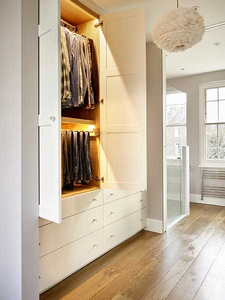 Built-in storage space