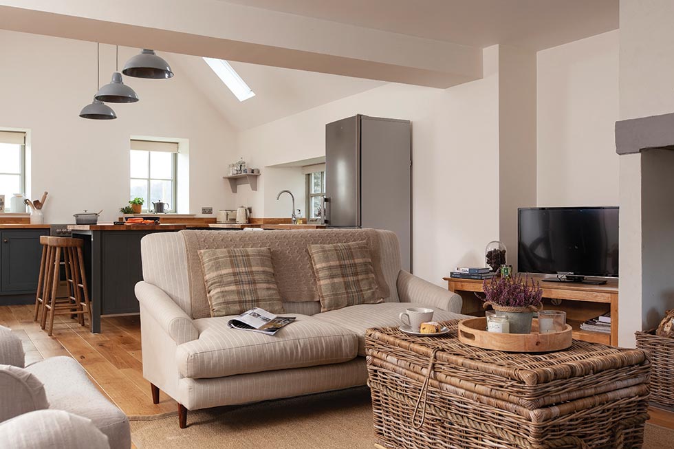 sitting room area of open-plan space