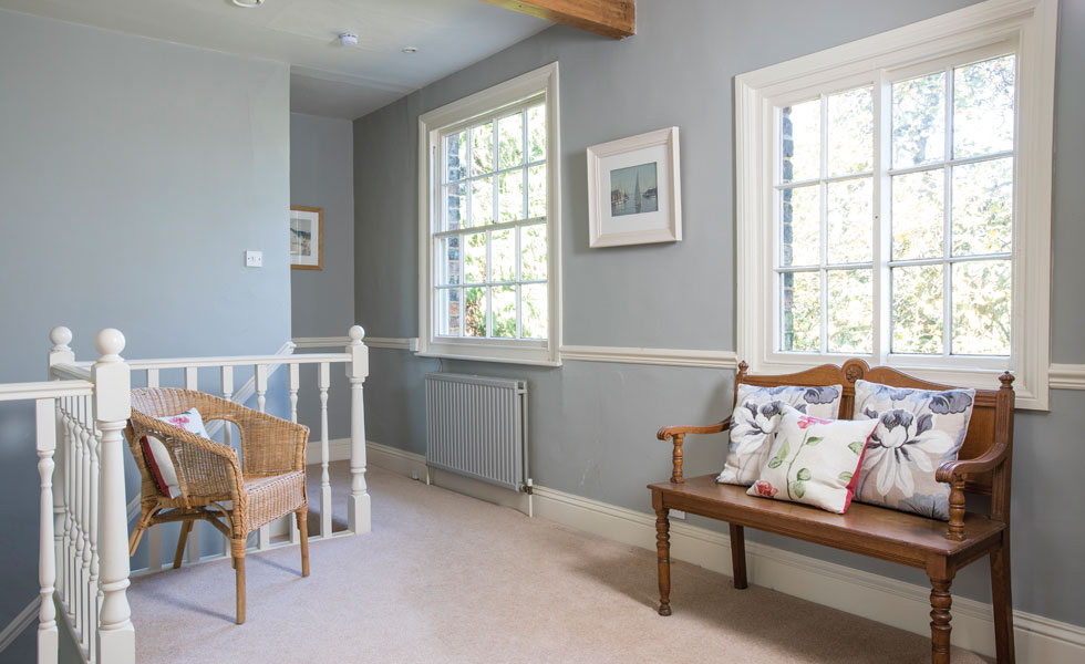 New windows flood the property with light but remain sympathetic to the original property