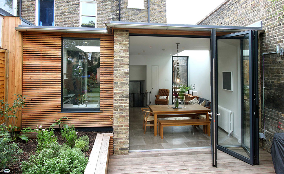 contemporary extension with glazing