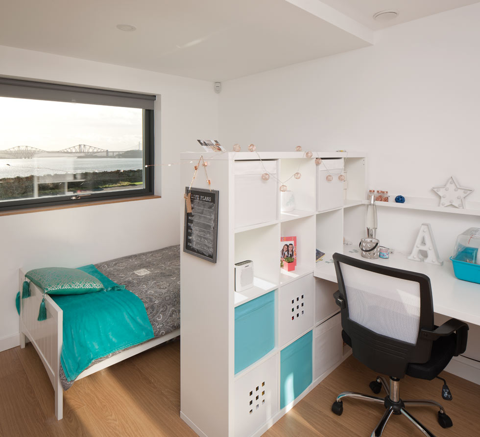 The children's bedrooms are in a Jack and Jill arrangement with both rooms sharing a central en suite