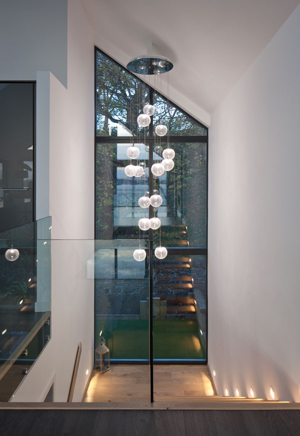 dramatic double-height space