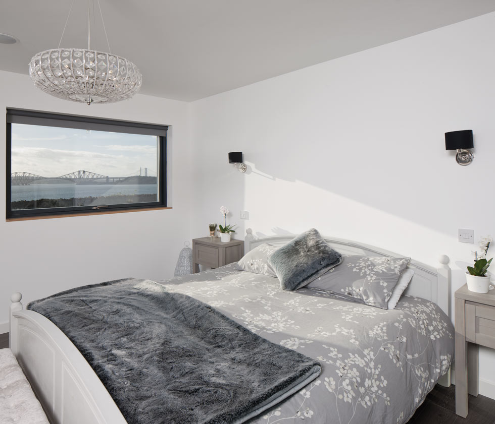 master bedroom with picture window