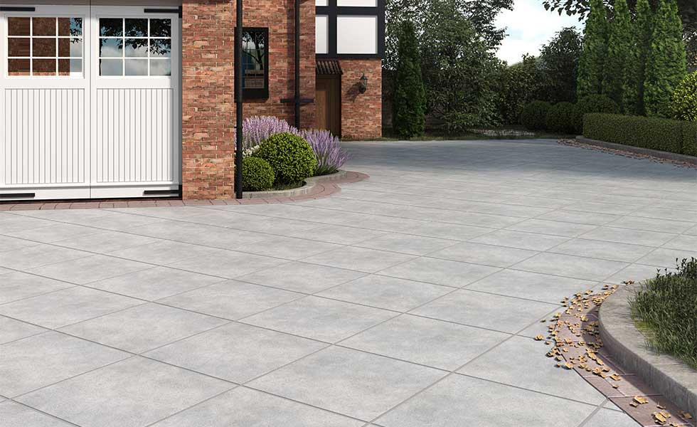 Newly paved driveway