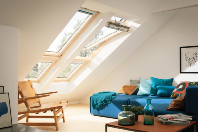 Maximise natural light in a loft living area with rooflights