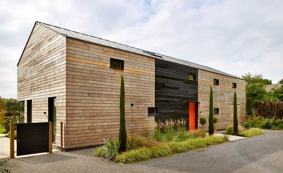 The front elevation of the new property