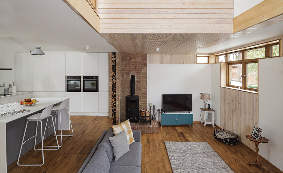 clerestory window in modern home