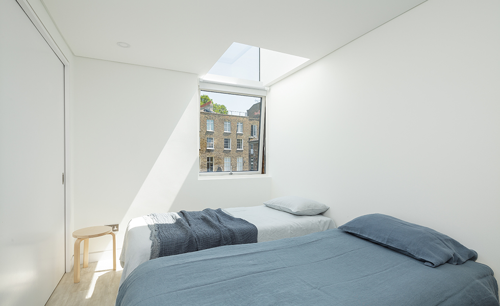 bedroom with natural light and triple glazing